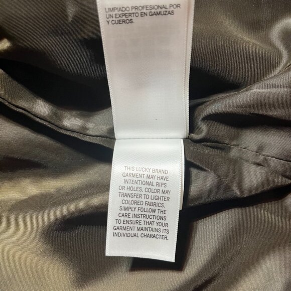 Lucky Brand Leather Jacket NWT Size Small - Picture 8 of 9